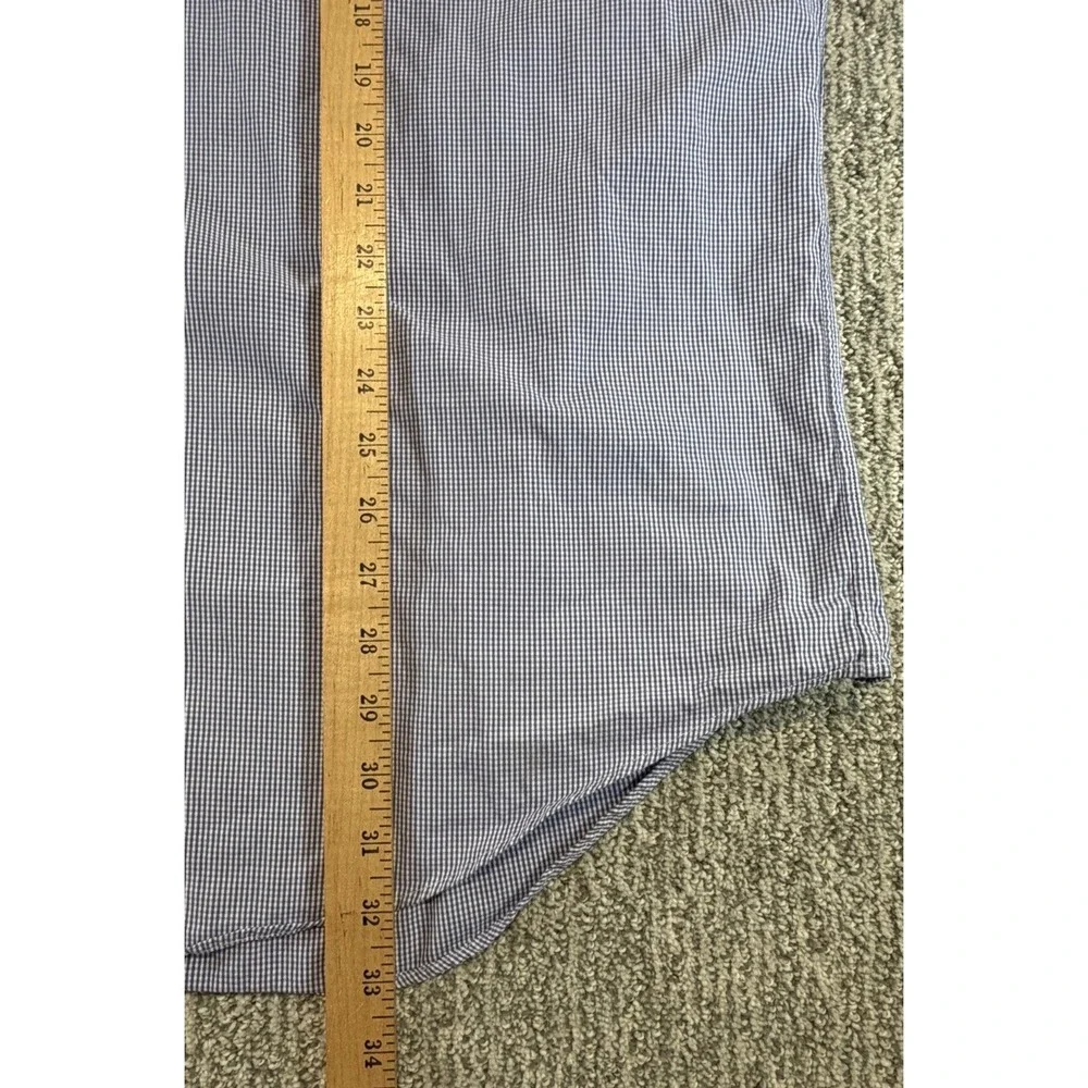 Polo Ralph Lauren Blue Gingham Check Blake‎ 2 Ply Shirt L/S Button Down Mens XL